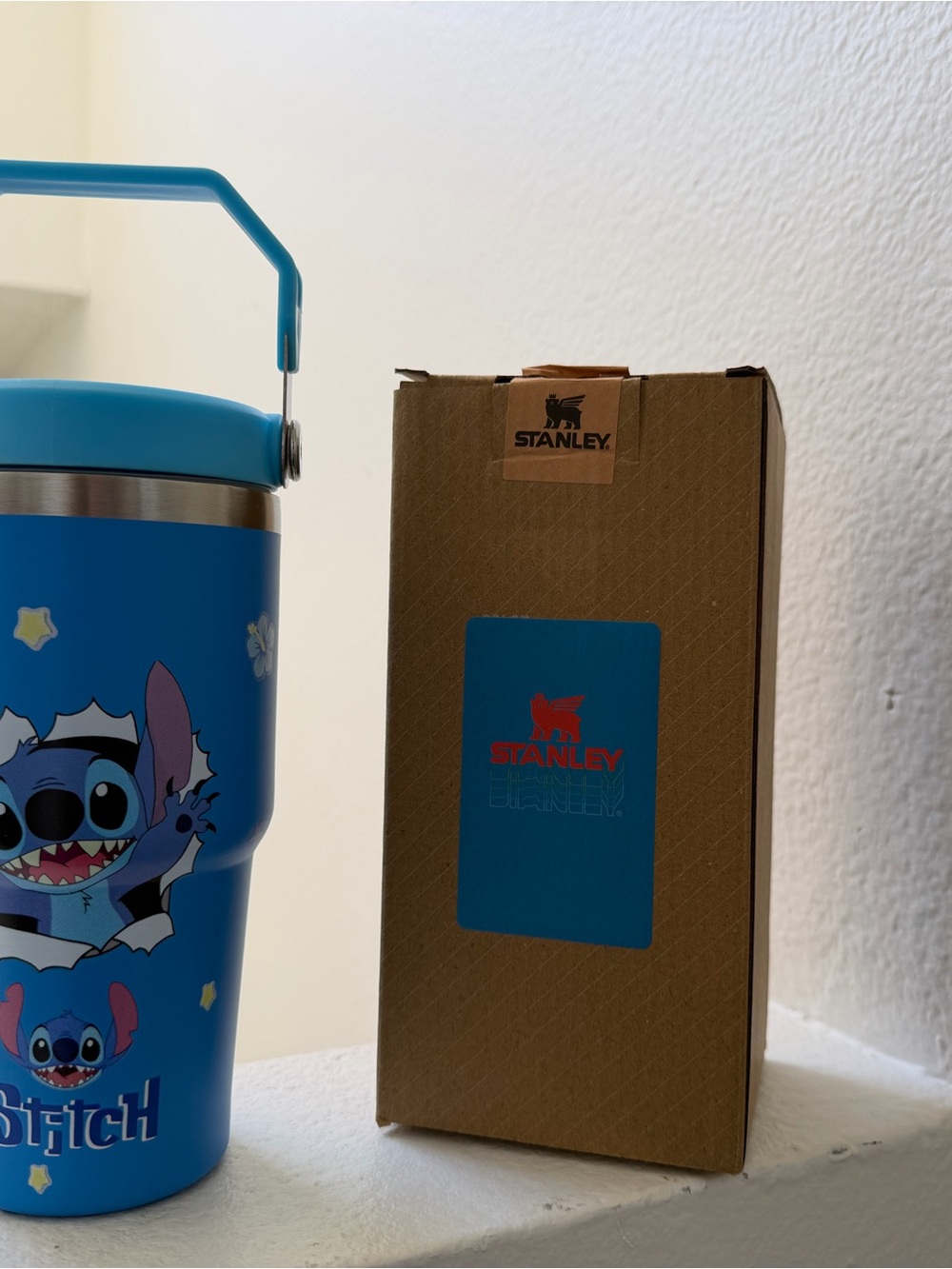 Stitch Stainless Steel Insulated Tumbler 20 oz with Handle & Straw Lid - Picture 3 of 5